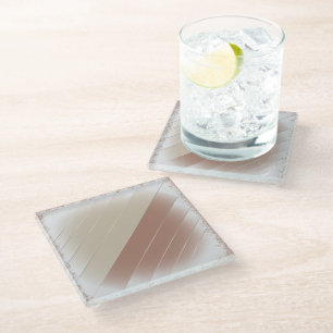 Dessous-de-verre En Verre Mocha Mousse