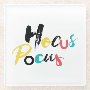 Dessous-de-verre En Verre Moderne, coloré, amusant, cool, Hocus Pocus tendan