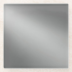Dessous-de-verre En Verre Monochrome gris clair de lune