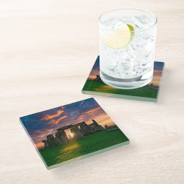 Dessous-de-verre En Verre Monuments | Stonhenge, Angleterre (Incliné)