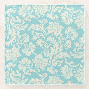 Dessous-de-verre En Verre Motif 3 de damassé