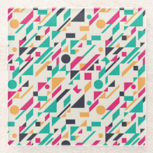 Dessous-de-verre En Verre motif Abstrait 3