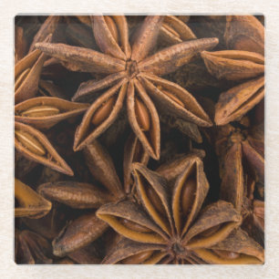 Dessous-de-verre En Verre Motif Anise Stars