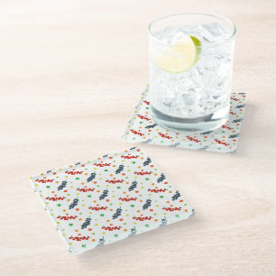 Dessous-de-verre En Verre Motif de baies, framboise, myrtille, fruit