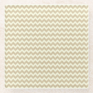 Dessous-de-verre En Verre Motif de Chevron
