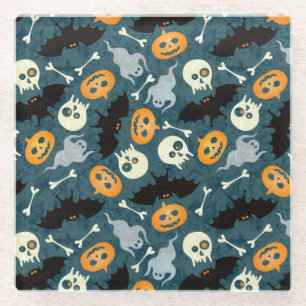 Dessous-de-verre En Verre Motif de Halloween