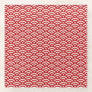 Dessous-de-verre En Verre Motif de Japonais