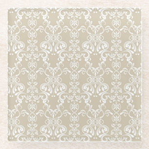 Dessous-de-verre En Verre Motif floral 2