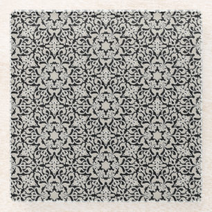 Dessous-de-verre En Verre Motif floral arabe