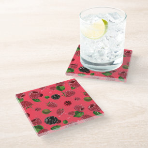 Dessous-de-verre En Verre Motif framboise