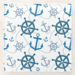 Dessous-de-verre En Verre motif nautique