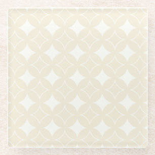 Dessous-de-verre En Verre Motif shippo beige