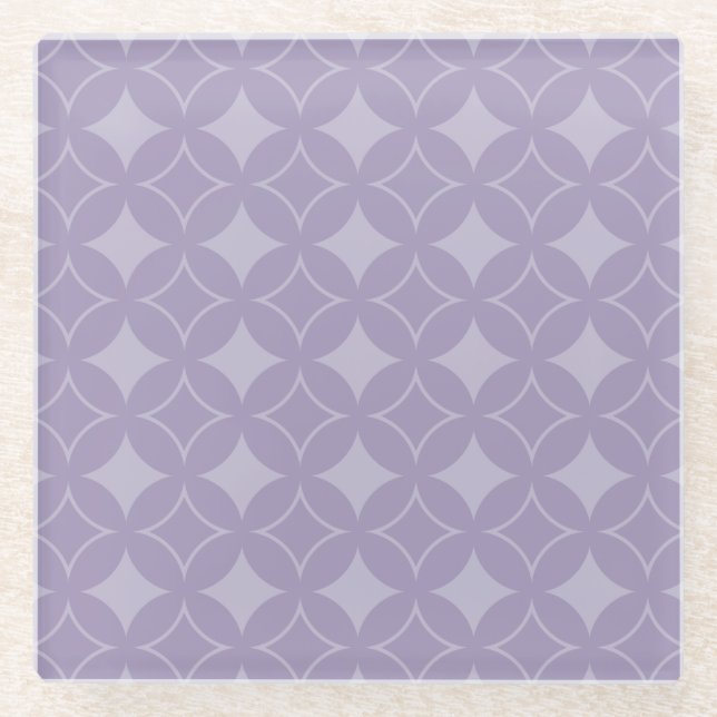 Dessous-de-verre En Verre Motif shippo lavande (Devant)