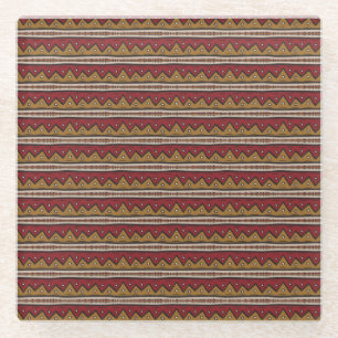 Dessous-de-verre En Verre Motif tribal