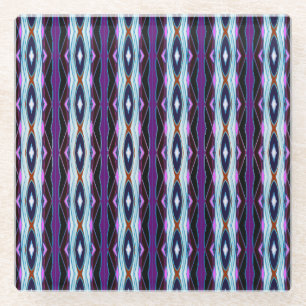 Dessous-de-verre En Verre Motif violet unique