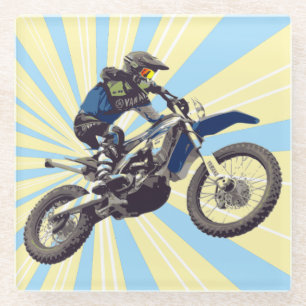 Dessous-de-verre En Verre Motocross