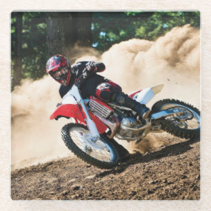 Dessous-de-verre En Verre Motocross