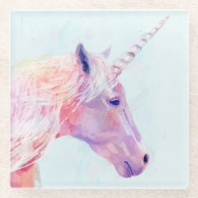 Dessous-de-verre En Verre Mystic Unicorn (Devant)