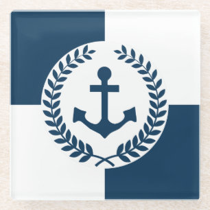Dessous-de-verre En Verre Nautical themed design