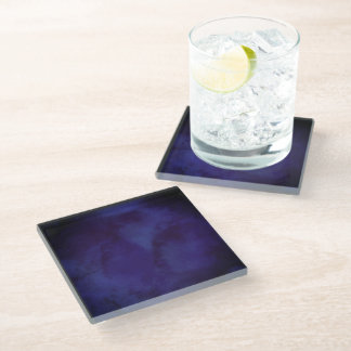 Dessous-de-verre En Verre Navy blue Design Coaster