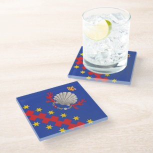 Dessous-de-verre En Verre Nobile Contrada del Nicchio (Coquillage)