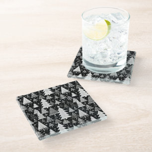 Dessous-de-verre En Verre Noël monochromatique