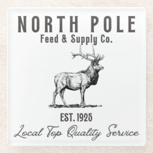Dessous-de-verre En Verre North Pole Feed & Supply Co.