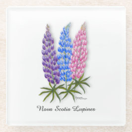 Dessous-de-verre En Verre Nova Scotia Lupines