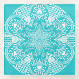 Dessous-de-verre En Verre Oceana Mandala