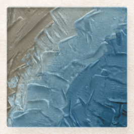 Dessous-de-verre En Verre Ocean's Edge : Une peinture numérique de la tranqu