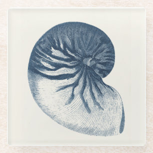 Dessous-de-verre En Verre Oeil de requin Indigo