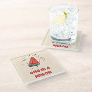 Dessous-de-verre En Verre One in a Melon - Watermelon Dessous de verre Desig