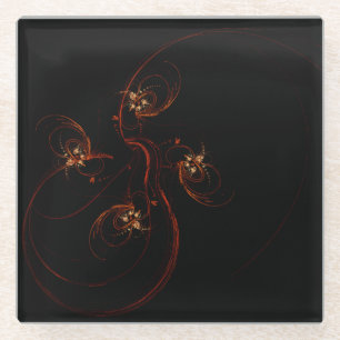 Dessous-de-verre En Verre Out of the Dark Abstract