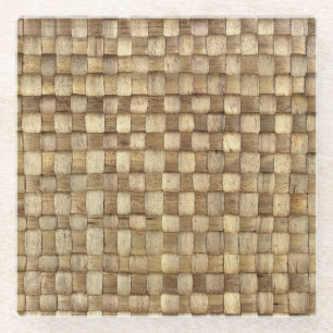 Dessous-de-verre En Verre Panier d'artisanat Texture sans couture