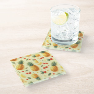 Dessous-de-verre En Verre Parade de l'ananas