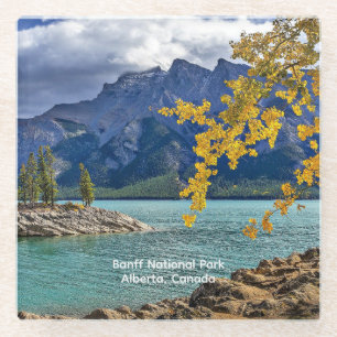 Dessous-de-verre En Verre Parc national Banff, Alberta, Canada