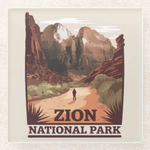 Dessous-de-verre En Verre Parc national de Zion