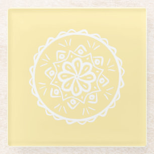 Dessous-de-verre En Verre Parchment Mandala