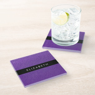 Dessous-de-verre En Verre Parties scintillant violette, Arrière - plan Parti