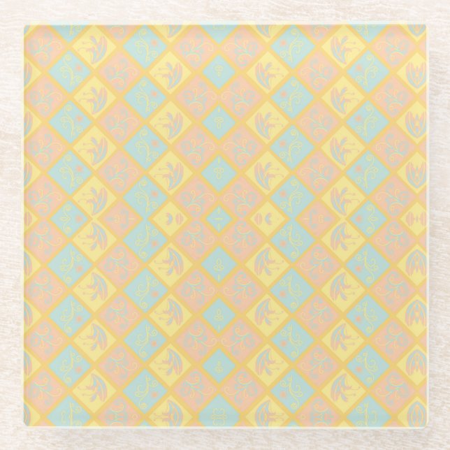 Dessous-de-verre En Verre Pastel Haze (Devant)