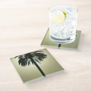 Dessous-de-verre En Verre Paume ensoleillée