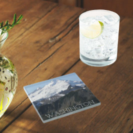 Dessous-de-verre En Verre Paysage de Washington State Mount Baker