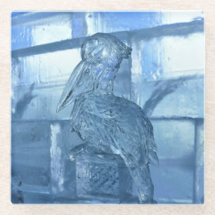 Dessous-de-verre En Verre Pelican Ice Sculpture, Québec, Canada