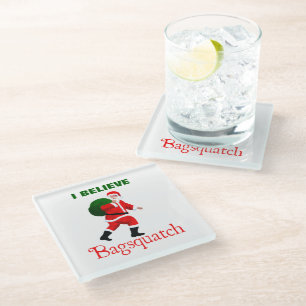 Dessous-de-verre En Verre Père Noël - Bagsquatch