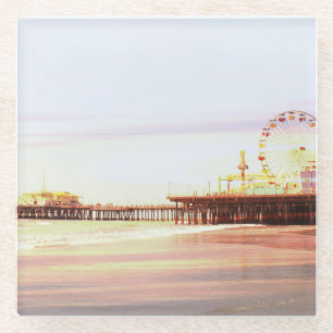 Dessous-de-verre En Verre Père Noël Monica Pier Sunrise