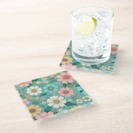 Dessous-de-verre En Verre Pétales Pastel