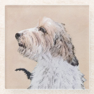 Dessous-de-verre En Verre Petit Basset Griffon Vendéen Peinture - Chien Art