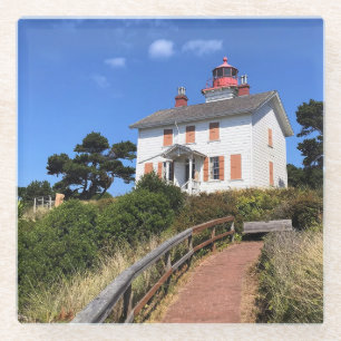 Dessous-de-verre En Verre Phare de Yaquina Bay, Newport, Oregon