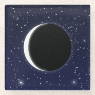 Dessous-de-verre En Verre Phases de la Lune, 1 sur 6