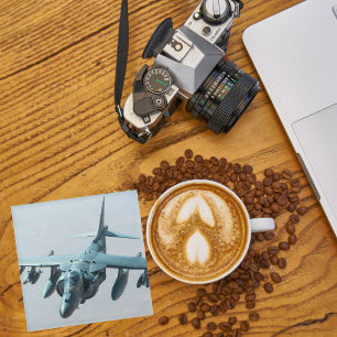 Dessous-de-verre En Verre Photo d'avion, aviation amusante et cool